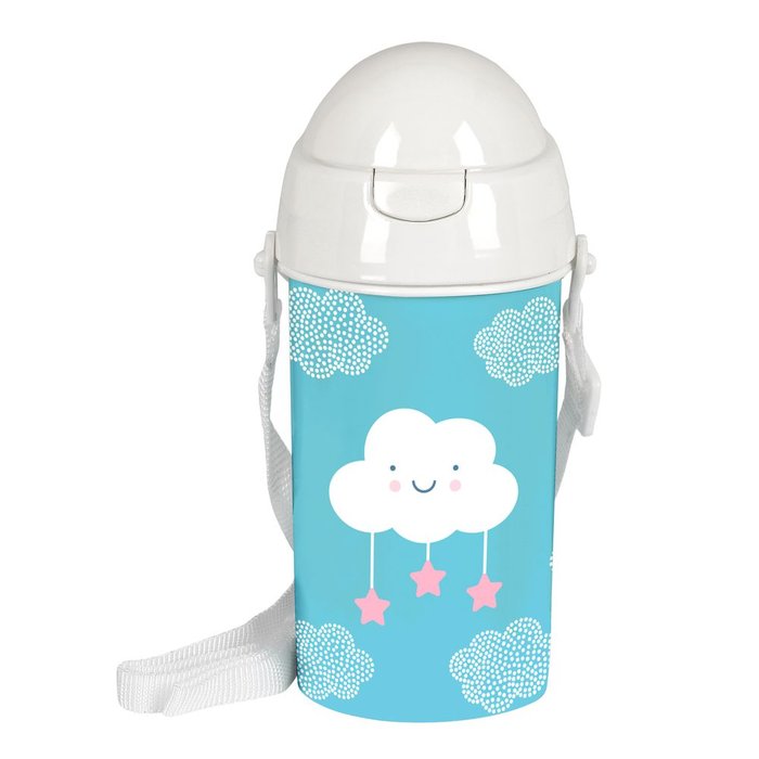 BOTELLA 500ML APERTURA AUTOM. CON PAJITA NU