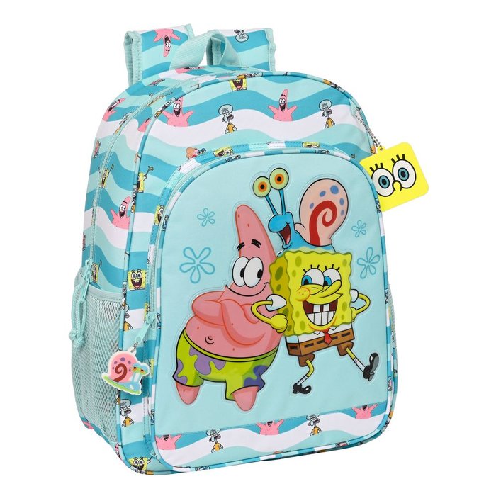 MOCHILA ESCOLAR ADAPT. A CARRO BOB ESPONJA