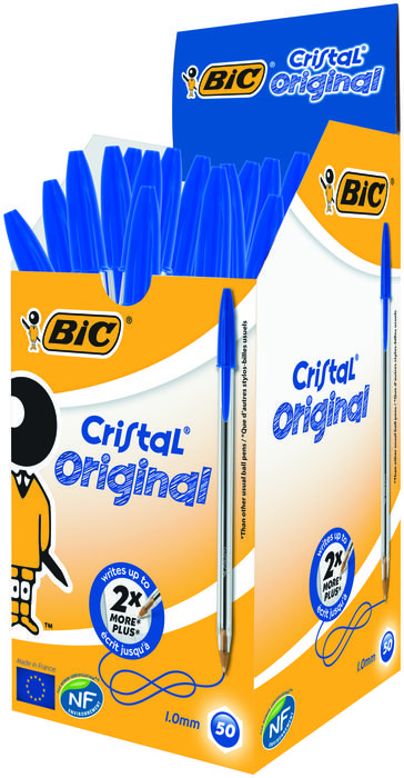 BOLIGRAFO BIC CRISTAL AZUL ORIGINAL
