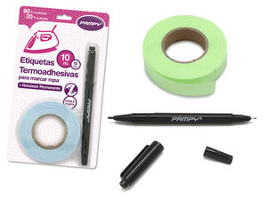 ETIQUETA TERMOADHESIVA 0,15X10M PARA TEXTIL CON ROTULADOR