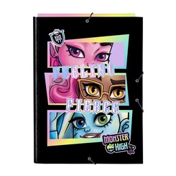 [8412688534944] CARPETA FOLIO GOMAS SOLAPAS MONSTER HIGH CR