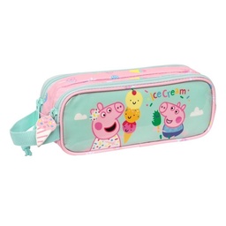 [8412688513406] PORTATODO DOBLE CON ASA PEPPA PIG ICE CREAM