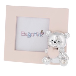 [3000000079348] MINIPORTAFOTO 5X5 OSO CON CORAZON ROSA