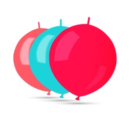 [8421332507005] GLOBOS 32 CM Ø BOLSA 50 UNIDADES GUIRNALDA