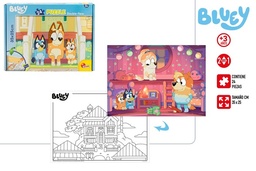 [8008324102938] PUZZLE DOBLE CARA M PLUS 24 PIEZAS BLUEY