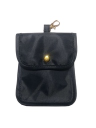 [5055071765384] MINI BOLSA GUARDATODO CON ENGANCHE NEGRA LISA