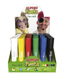 [8413240533016] EXPOSITOR 36 MAQUILLAJE ALPINO FIESTA FACE STICK